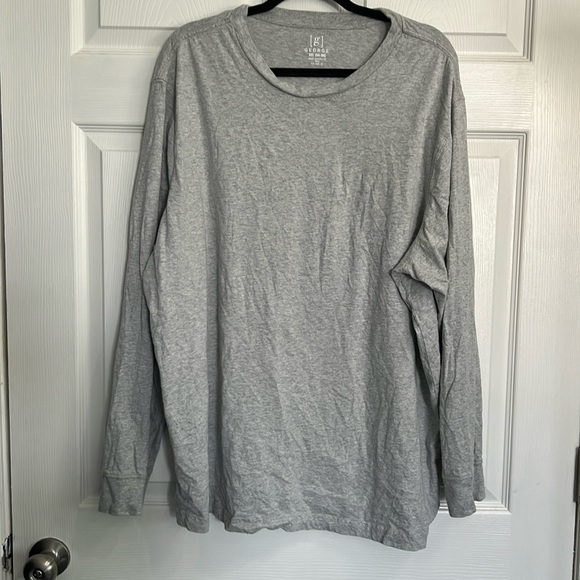 George - Men’s long sleeved gray tee size 3x - Picture 1 of 4